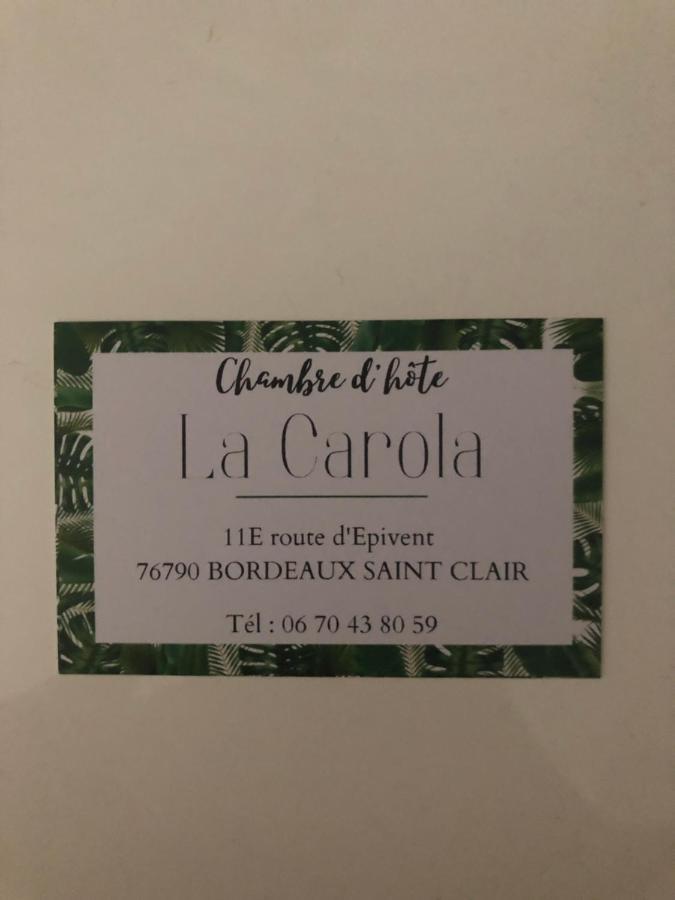 La Carola Bed and Breakfast Bordeaux-Saint-Clair Exteriör bild